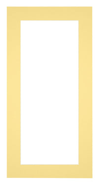 Passepartout 40x80cm Karton Gelb Rand 5cm Gerade - Vorne | Yourdecoration.de