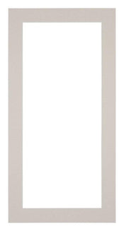 Passepartout 20x40cm Karton Grau Granit Rand 4cm Gerade - Vorne | Yourdecoration.de