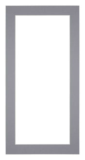 Passepartout 20x40cm Karton Grau Rand 4cm Gerade - Vorne | Yourdecoration.de