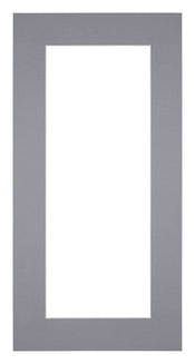Passepartout 40x80cm Karton Grau Rand 6cm Gerade - Vorne | Yourdecoration.de