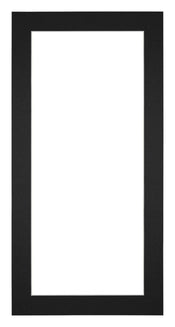 Passepartout 20x40cm Karton Schwarz Rand 4cm Gerade - Vorne | Yourdecoration.de