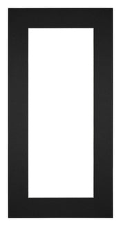 Passepartout 40x80cm Karton Schwarz Rand 6cm Gerade - Vorne | Yourdecoration.de