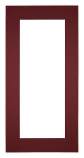 Passepartout 40x80cm Karton Weinrot Rand 6cm Gerade - Vorne | Yourdecoration.de