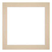Passepartout 20x20cm Karton Beige Rand 4cm Gerade - Vorne | Yourdecoration.de