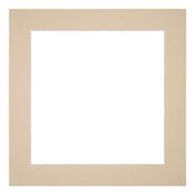 Passepartout 50x50cm Karton Beige Rand 5cm Gerade - Vorne | Yourdecoration.de