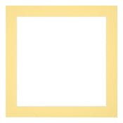 Passepartout 20x20cm Karton Gelb Rand 4cm Gerade - Vorne | Yourdecoration.de