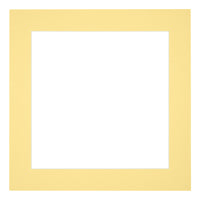 Passepartout 70x70cm Karton Gelb Rand 5cm Gerade - Vorne | Yourdecoration.de