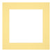 Passepartout 40x40cm Karton Gelb Rand 6cm Gerade - Vorne | Yourdecoration.de