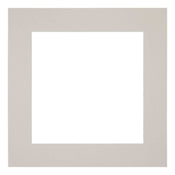 Passepartout 40x40cm Karton Grau Granit Rand 6cm Gerade - Vorne | Yourdecoration.de