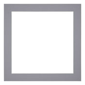 Passepartout 20x20cm Karton Grau Rand 4cm Gerade - Vorne | Yourdecoration.de