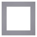 Passepartout 40x40cm Karton Grau Rand 6cm Gerade - Vorne | Yourdecoration.de
