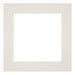 Passepartout 40x40cm Karton Hellgrau Rand 6cm Gerade - Vorne | Yourdecoration.de
