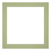 Passepartout 20x20cm Karton Mintgrün Rand 4cm Gerade - Vorne | Yourdecoration.de