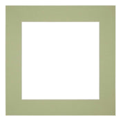 Passepartout 45x45cm Karton MintgrÃ¼n Rand 6cm Gerade - Vorne | Yourdecoration.de