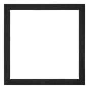 Passepartout 55x55cm Karton Schwarz Rand 3cm Gerade - Vorne | Yourdecoration.de