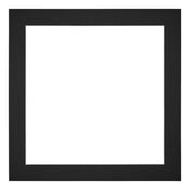 Passepartout 20x20cm Karton Schwarz Rand 4cm Gerade - Vorne | Yourdecoration.de