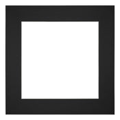 Passepartout 50x50cm Karton Schwarz Rand 6cm Gerade - Vorne | Yourdecoration.de