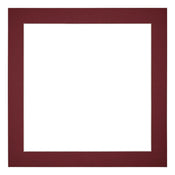 Passepartout 20x20cm Karton Weinrot Rand 4cm Gerade - Vorne | Yourdecoration.de