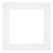 Passepartout 50x50cm Karton Weiss Rand 6cm Gerade - Vorne | Yourdecoration.de