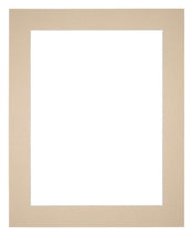Passepartout 20x25cm Karton Beige Rand 5cm Gerade - Vorne | Yourdecoration.de