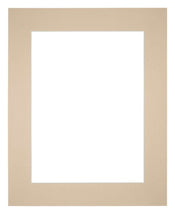 Passepartout 24x30cm Karton Beige Rand 6cm Gerade - Vorne | Yourdecoration.de