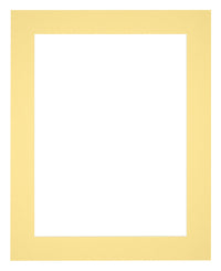 Passepartout 35x45cm Karton Gelb Rand 5cm Gerade - Vorne | Yourdecoration.de