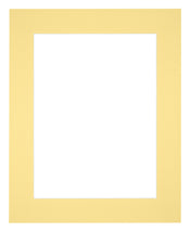 Passepartout 25x30cm Karton Gelb Rand 6cm Gerade - Vorne | Yourdecoration.de