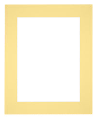 Passepartout 25x30cm Karton Gelb Rand 6cm Gerade - Vorne | Yourdecoration.de