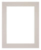 Passepartout 40x45cm Karton Grau Granit Rand 5cm Gerade - Vorne | Yourdecoration.de