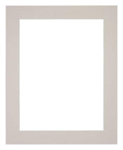 Passepartout 25x30cm Karton Grau Granit Rand 5cm Gerade - Vorne | Yourdecoration.de