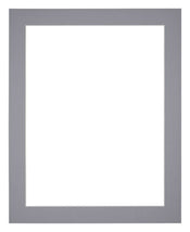 Passepartout 20x25cm Karton Grau Rand 4cm Gerade - Vorne | Yourdecoration.de