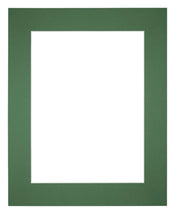 Passepartout 24x30cm Karton WaldgrÃ¼n Rand 6cm Gerade - Vorne | Yourdecoration.de