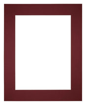 Passepartout 25x30cm Karton Weinrot Rand 6cm Gerade - Vorne | Yourdecoration.de