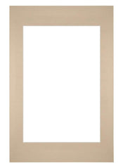 Passepartout 40x60cm Karton Beige Rand Gerade - Vorne | Yourdecoration.de