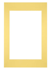 Passepartout 40x60cm Karton Gelb Rand Gerade - Vorne | Yourdecoration.de