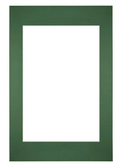 Passepartout 40x60cm Karton WaldgrÃ¼n Rand Gerade - Vorne | Yourdecoration.de