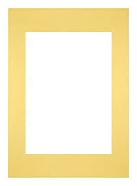 Passepartout 42x59,4cm A2/A3 Karton Gelb Rand Gerade - Vorne | Yourdecoration.de