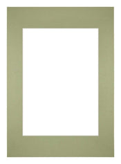 Passepartout 42x59,4cm A2/A3 Karton MintgrÃ¼n  Rand Gerade - Vorne | Yourdecoration.de