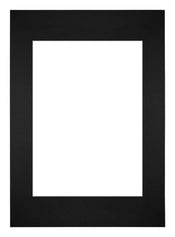 Passepartout 42x59,4cm A2/A3 Karton Schwarz Rand Gerade - Vorne | Yourdecoration.de