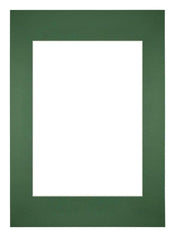 Passepartout 42x59,4cm A2/A3 Karton WaldgrÃ¼n Rand Gerade - Vorne | Yourdecoration.de
