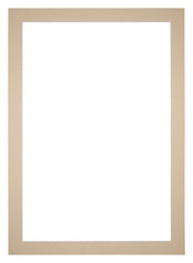 Passepartout 70x100cm Karton Beige Rand 4cm Gerade - Vorne | Yourdecoration.de