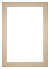 Passepartout 20x28cm Karton Beige Rand 5cm Gerade - Vorne | Yourdecoration.de