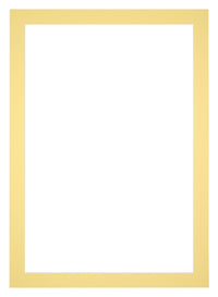 Passepartout 60x84cm Karton Gelb Rand 4cm Gerade - Vorne | Yourdecoration.de
