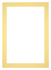 Passepartout 30x42cm Karton Gelb Rand 5cm Gerade - Vorne | Yourdecoration.de