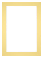 Passepartout 25x35cm Karton Gelb Rand 6cm Gerade - Vorne | Yourdecoration.de