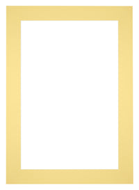 Passepartout 35x50cm Karton Gelb Rand 6cm Gerade - Vorne | Yourdecoration.de