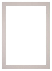 Passepartout 21x30cm Karton Grau Granit Rand 4cm Gerade - Vorne | Yourdecoration.de