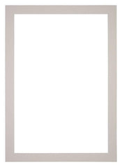 Passepartout 70x100cm Karton Grau Granit Rand 4cm Gerade - Vorne | Yourdecoration.de