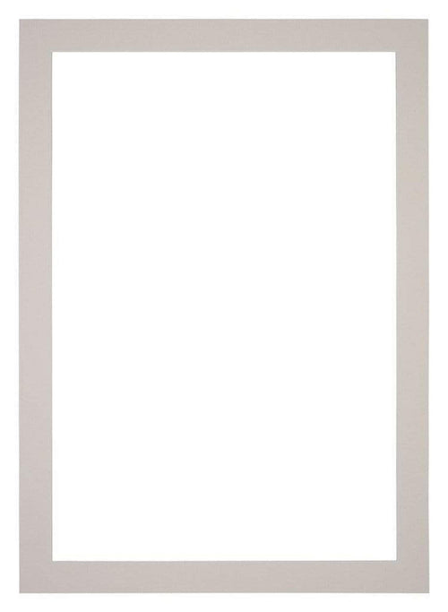 Passepartout 70x100cm Karton Grau Granit Rand 4cm Gerade - Vorne | Yourdecoration.de