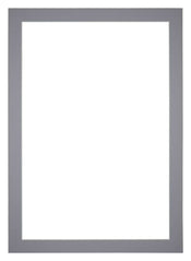 Passepartout 70x100cm Karton Grau Rand 4cm Gerade - Vorne | Yourdecoration.de
